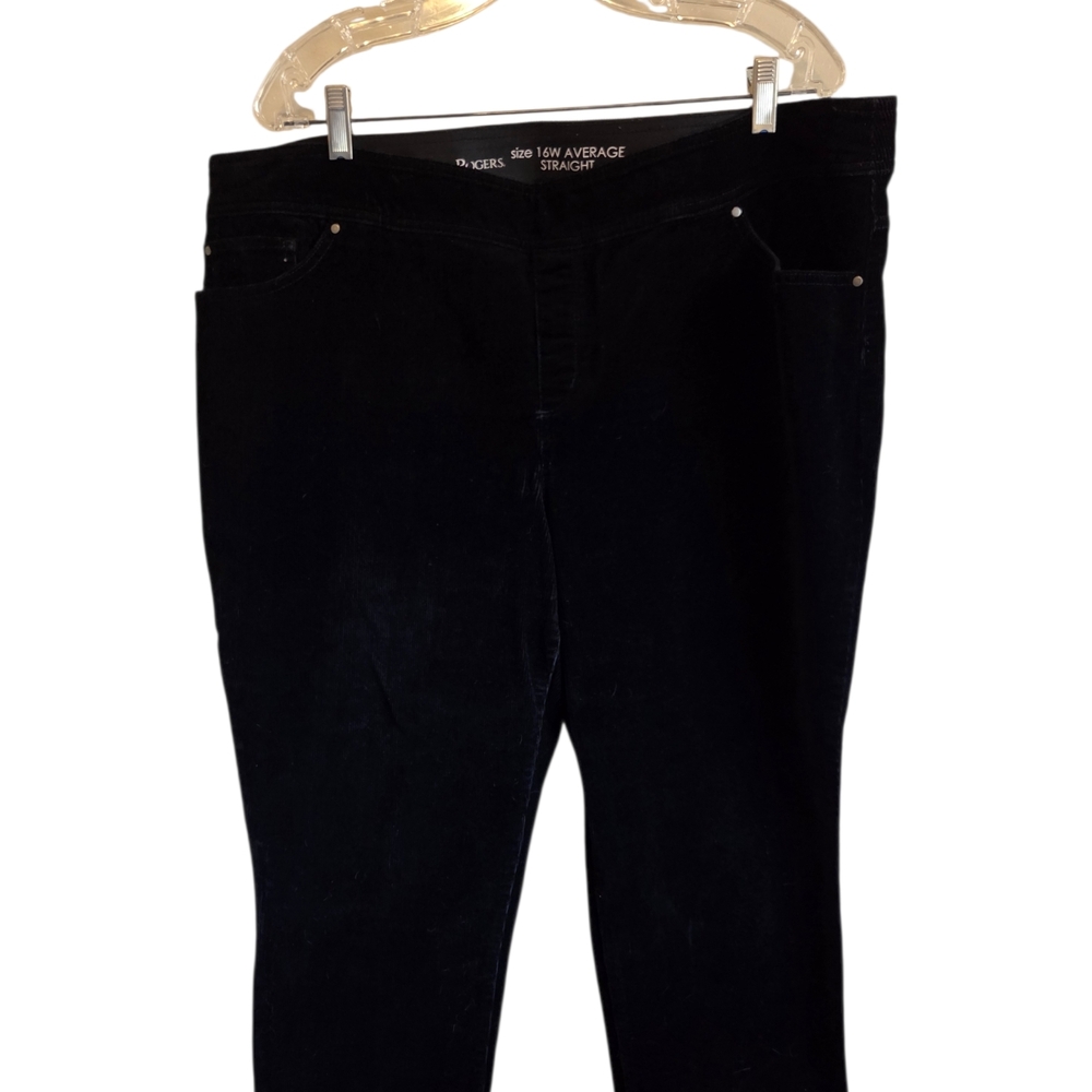 Kim Rogers Corduroy Straight Leg Pants - Short Length